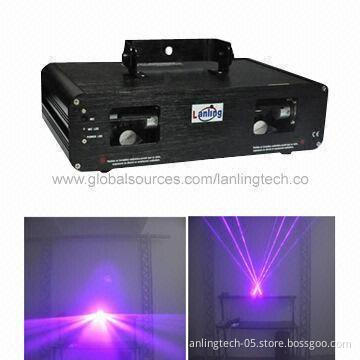 400mW Violet Double Tunnel Fat Beam Disco Laser Light, 1-year Guarantee, OEM and ODM Orders Welcomed